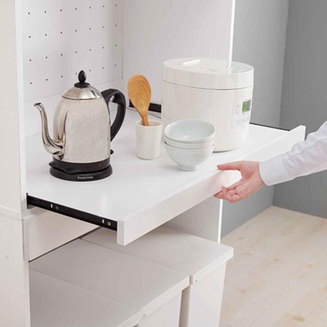 【美品】キッチンラック_食器棚_ゴミ箱下収納 楽天市場】キッチンラック 北欧風 ゴミ箱収納ラック 扉付 幅88cm