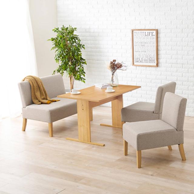 ダイニングソファ 2人掛け 幅105cm 座面高42cm 二人掛け ソファ