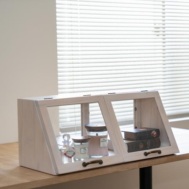 ガラスケース 幅60cm 1段 カウンター上収納 ラック （ ブレッドケース