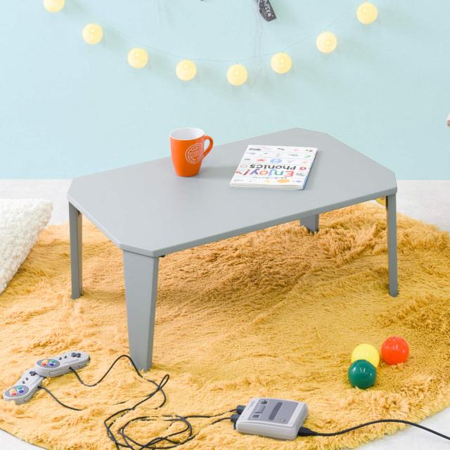 ローテーブル 折りたたみ 幅90×奥行60×高さ32cm くすみカラー モノトーンカラー 折れ脚テーブル （ リビング テーブル センターテーブル コンパクト 小さい おしゃれ 可愛い 大人 子供 キッズ ）_12