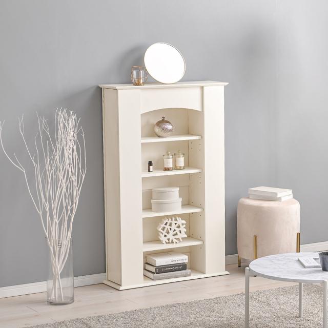 マントルピース 幅70cm 5段 可動棚 隠し収納 （ オープンラック