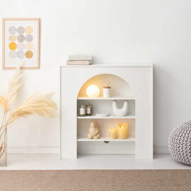 マントルピース アンティーク風 ブロカント マントルピース コンソール