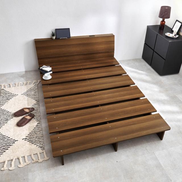 MODERN DECO パレットベッド すのこベッド 12枚セット ダブル ベッド