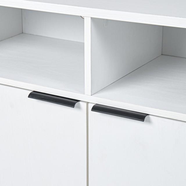 キャビネット 幅90cm 木目調 背面化粧 （ 棚 ラック 収納 家具 A4対応 テレビ台 可動棚 テレビボード サイドボード リビング ナチュラル ホワイト ダークブラウン ）_13
