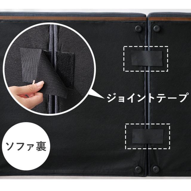 ローソファ 幅180cm 3人掛け 洗える 脚付き （ ソファー リビングソファ クッション付き カバーリング 座面 広い 分割 肘なし 天然木 木製フレーム ウレタン ファブリック リビング 三人掛け あぐら ごろ寝 ）_17