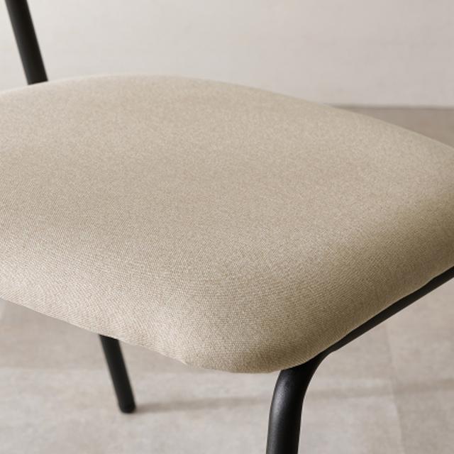 ダイニングチェア 座面高42cm シンプル おしゃれ （ チェア 木製 スチール レザー調 ファブリック ダイニング イス 椅子 食卓椅子 デスクチェア いす 食卓 リビング リビングチェア クッション座面 ）_5