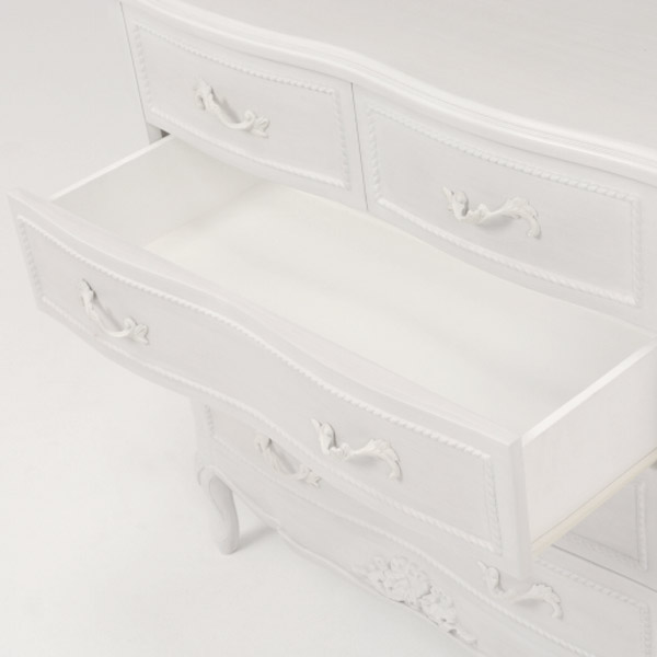 ロココ 姫系 タンス チェスト アンティーク 北欧系 ホワイト ロリータ