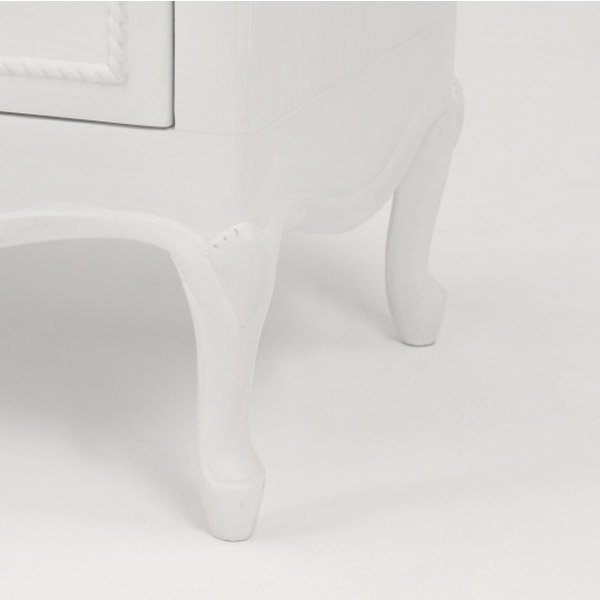 ワイドチェスト 幅120cm 4段 姫系 猫脚 完成品 HAMPTON （ 洋タンス 6杯 白家具 クラシック 天然木 アンティーク調 収納 箪笥 たんす タンス 衣類収納 引き出し マホガニー ）_7