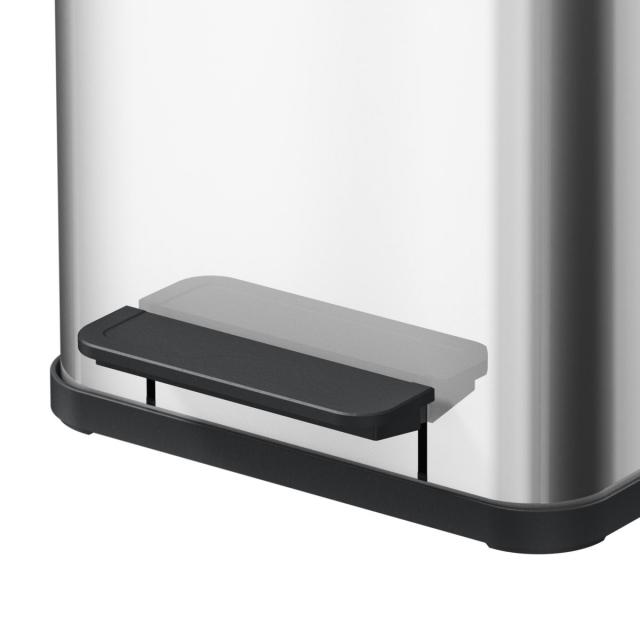 ゴミ箱 17L ハイロ ペダルビン エコウーノ 17 （ ごみ箱 17リットル ペダル式 ふた付き シンプル 分別 ペダルペール インナーバケツ ゴミ箱 ふた付き）_7