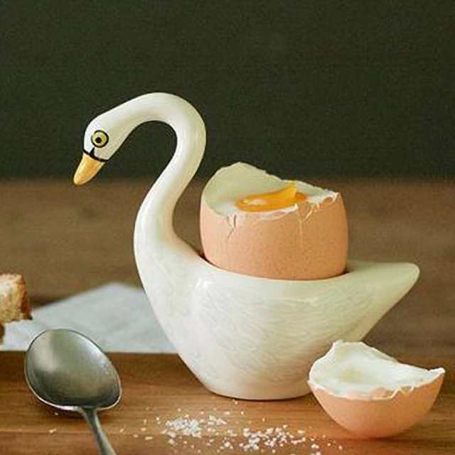 エッグカップ Hannah Turner Egg cups Swan White 白鳥 （ ハンナ