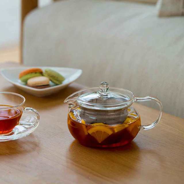 ハリオ 茶茶急須 丸 450ml 耐熱ガラス CHJMN-45T （ HARIO 電子レンジ対応 きゅうす ティーポット 茶器 ポット ガラス  茶こし付き 茶漉し お茶 洗いやすい 紅茶 ハーブティー 中国茶 おしゃれ ）の通販はau PAY マーケット - リビングート | au PAY  マーケット－通販サイト