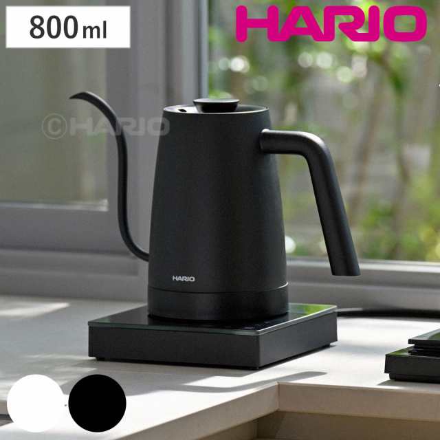 ハリオ コーヒーケトル エレクトリックケトル ライラ （ HARIO 電気ケトル コーヒー ドリップ タイマー機能付き ドリップケトル ドリップポット おしゃれ かわいい 温度調節 ストップウォッチ機能 ワンタッチ沸騰機能 軽い 細口 ）の通販は