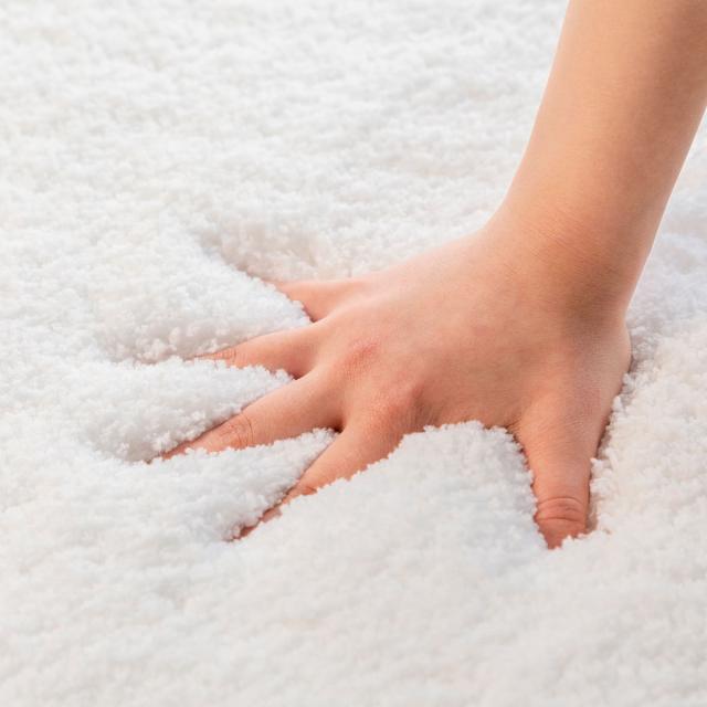 バスマット 60×90cm 思わず頬ずりしたくなるバスマット ANGEL STEP Premium （ お風呂マット マット ホテルライク 洗濯OK すべり止め 足ふきマット 60×90 ロングパイル バスグッズ 足拭き 無地 ホワイト ベージュ ）_13