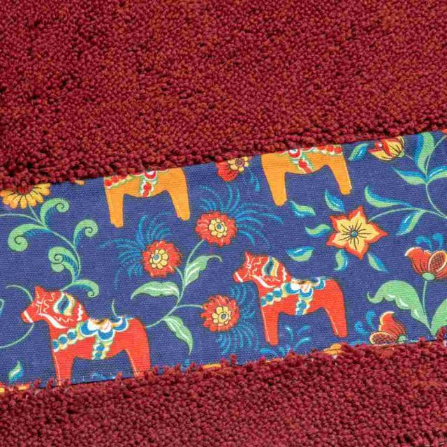キッチンマット ダーラヘスト 50×240cm （ 50cm 240cm 洗える すべり止め加工 吸水 速乾 抗菌 防臭 日本製 キッチン マット 台所マット キッチンラグ おしゃれ 北欧 北欧風 馬 ダーラナホース ）_2
