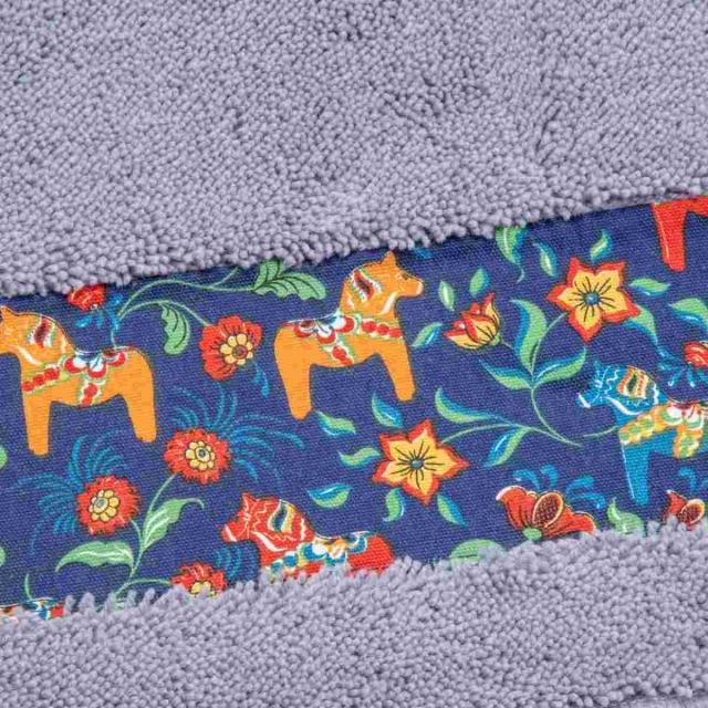 キッチンマット ダーラヘスト 50×240cm （ 50cm 240cm 洗える すべり止め加工 吸水 速乾 抗菌 防臭 日本製 キッチン マット 台所マット キッチンラグ おしゃれ 北欧 北欧風 馬 ダーラナホース ）_3