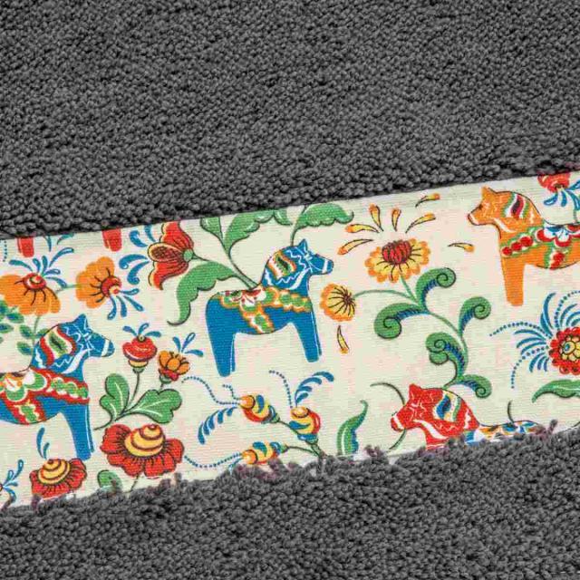 キッチンマット ダーラヘスト 50×240cm （ 50cm 240cm 洗える すべり止め加工 吸水 速乾 抗菌 防臭 日本製 キッチン マット 台所マット キッチンラグ おしゃれ 北欧 北欧風 馬 ダーラナホース ）_4