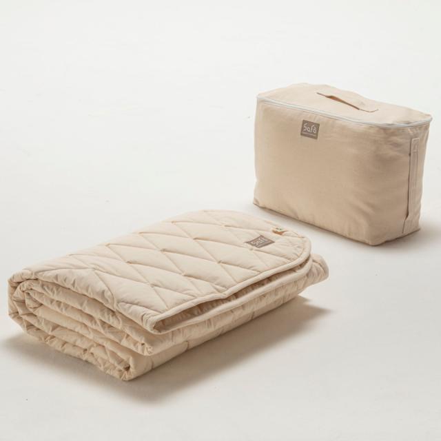 敷き布団パッド ダブル safo オーガニック 140×205cm 綿100