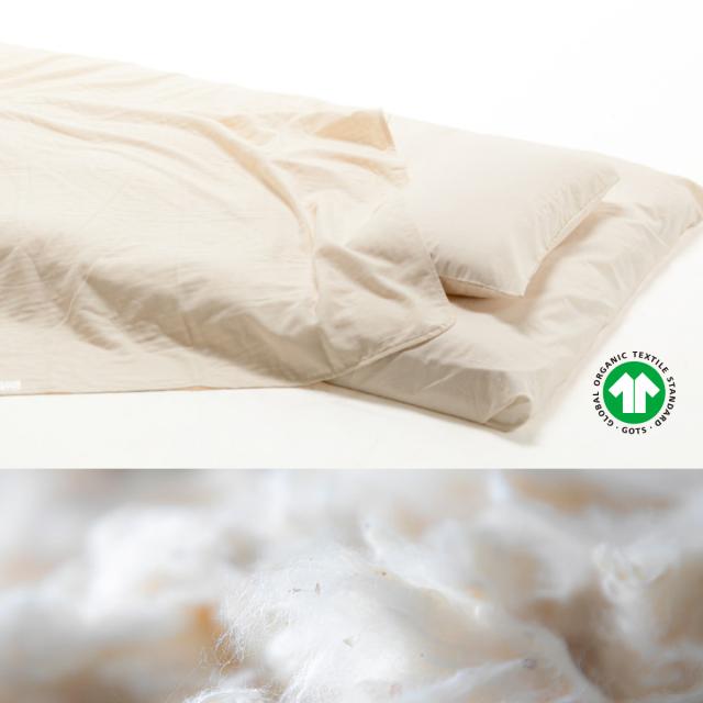 敷きシーツ シングル safo オーガニック 150×270cm 綿100％ （ サフォ シーツ 布団シーツ ベッドシーツ 敷布団用 布団カバー ベットカバー 1枚布 日本製 オーガニックコットン 天然素材 ナチュラル 無地 やわらか 安心 国産 ）_2