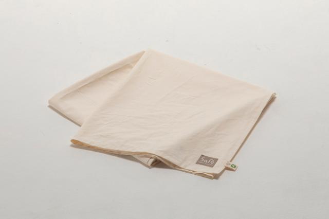 敷きシーツ シングル safo オーガニック 150×270cm 綿100％ （ サフォ シーツ 布団シーツ ベッドシーツ 敷布団用 布団カバー ベットカバー 1枚布 日本製 オーガニックコットン 天然素材 ナチュラル 無地 やわらか 安心 国産 ）_4