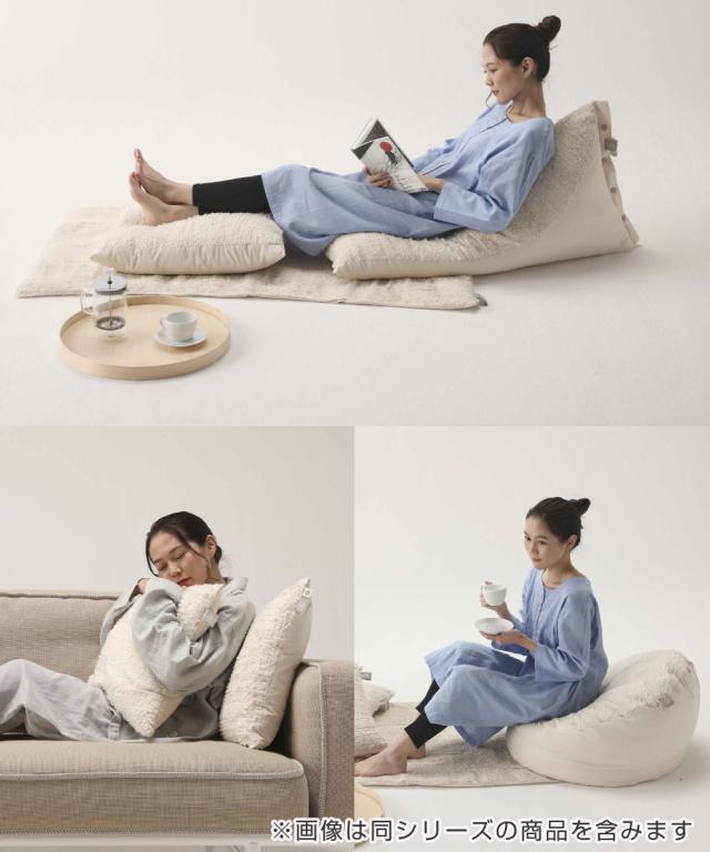 クッション safo オーガニック 45×45cm 綿100％ （ サフォ コットンファー オーガニックコットン 日本製 ふんわり ナチュラル 無地 天然素材 国産 ）_8