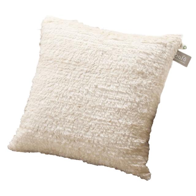 クッション safo オーガニック 45×45cm 綿100％ （ サフォ コットンファー オーガニックコットン 日本製 ふんわり ナチュラル 無地 天然素材 国産 ）_9
