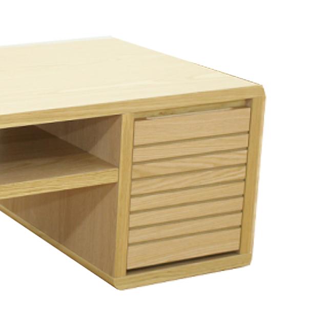 木目調 長方形テーブル 収納付き テーブル 収納付き 105センチ幅 完成品 センターテーブル 長方形