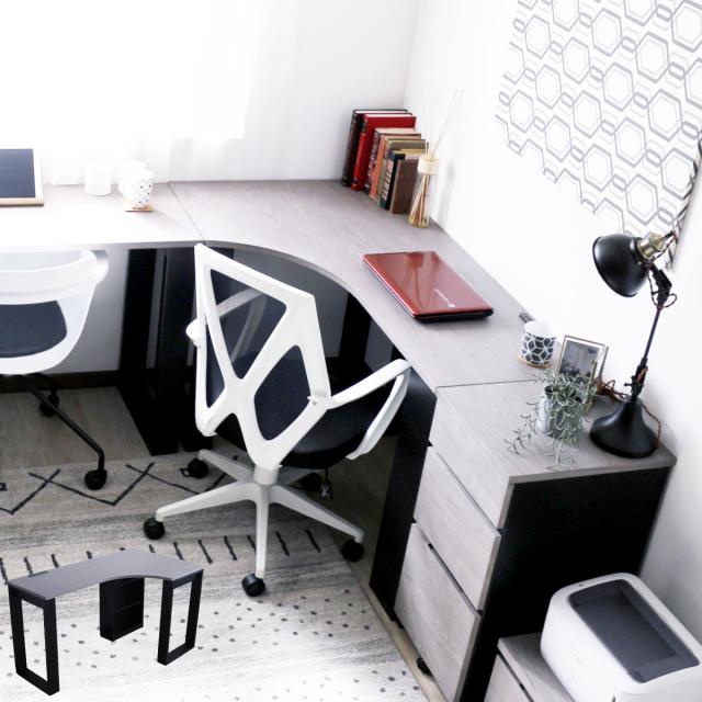 パソコンデスク ラック付き デスク ワークデスク木製 新品未開封 灰 グレー】パソコンデスク ラック付き デスク ワークデスク 木製