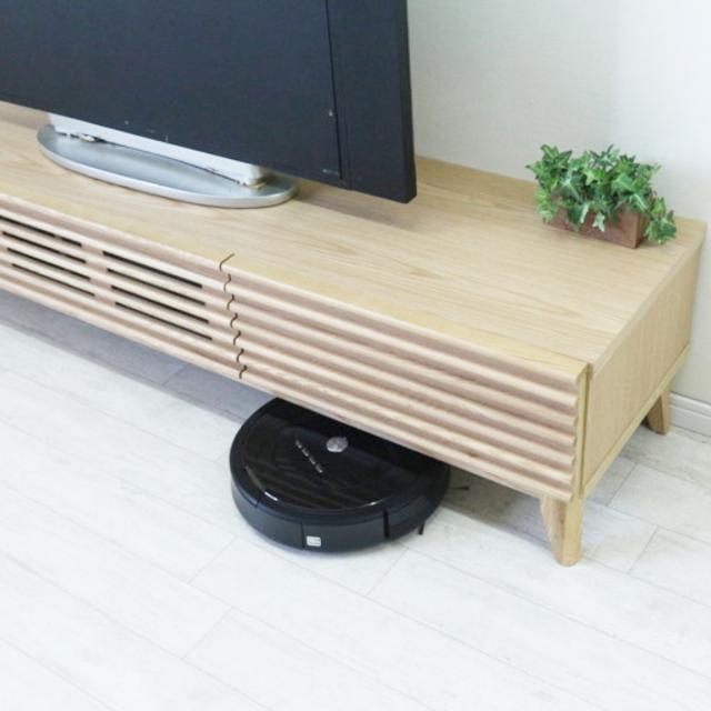 テレビボード 幅150cm ローボード 60型対応 フルスライドレール 完成品