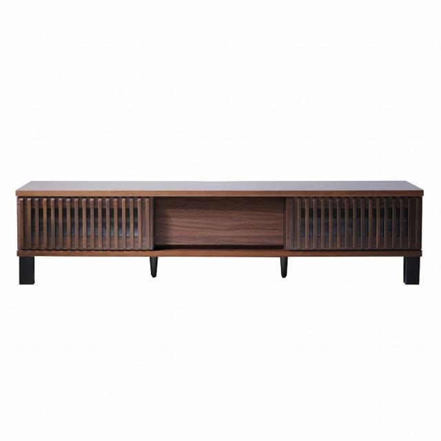 テレビ台 幅170cm 引き戸 70型対応 フルスライドレール 完成品