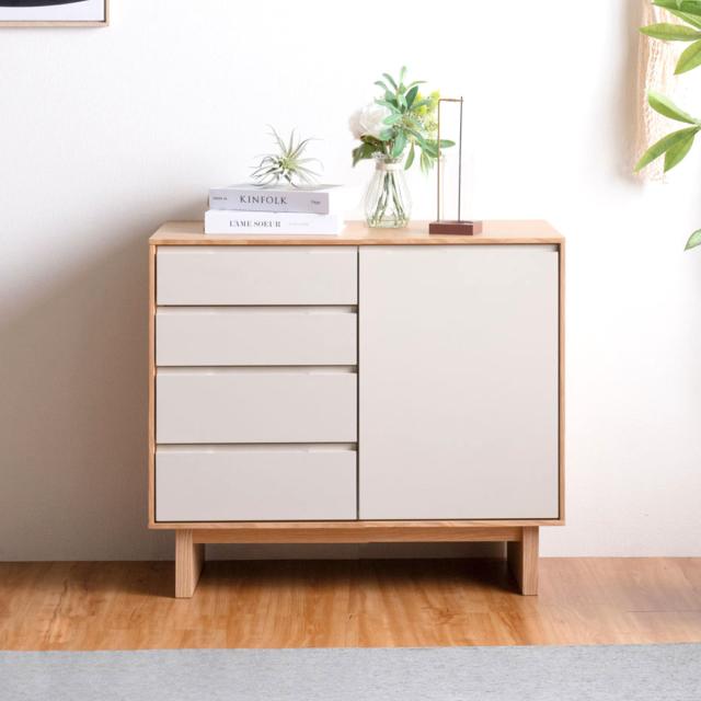 リビングボード 完成品 サイドボード 収納 キャビネット 幅160cm 北欧