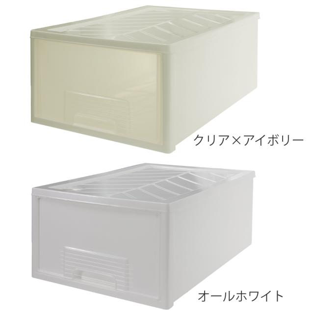 収納ケース 同色6個セット クローゼット 浅型 ファインテナー 幅36×奥行60×高さ21.5cm （ 収納ボックス 収納 引き出し 衣装ケース クローゼット収納 押し入れ 衣類ケース 押入れ収納 隙間収納 収納ケース 引き出し）_3