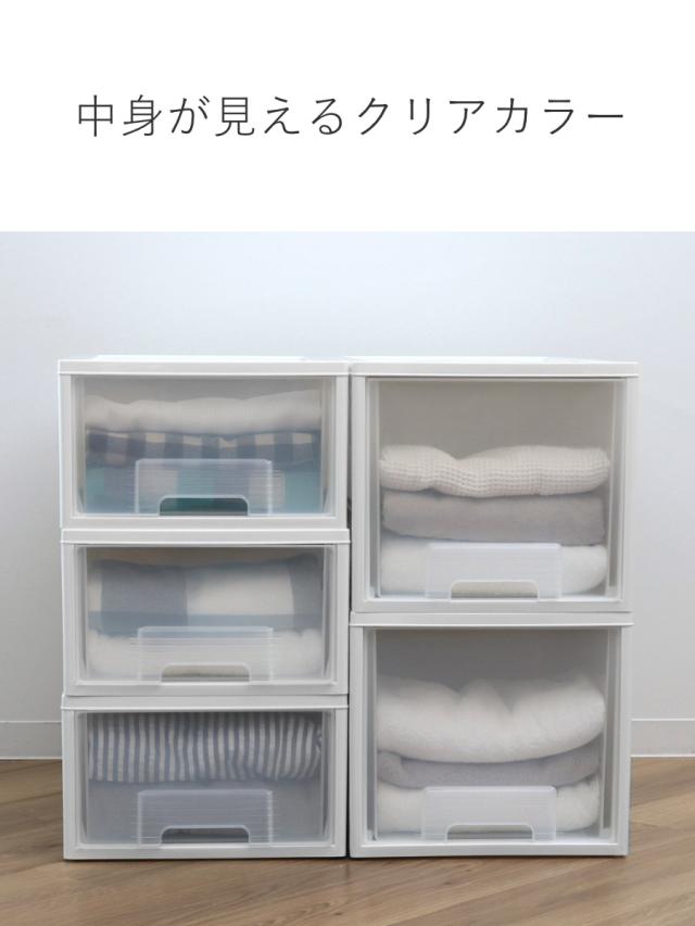 収納ケース 同色6個セット クローゼット 浅型 ファインテナー 幅36×奥行60×高さ21.5cm （ 収納ボックス 収納 引き出し 衣装ケース クローゼット収納 押し入れ 衣類ケース 押入れ収納 隙間収納 収納ケース 引き出し）_9