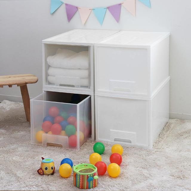 収納ケース クローゼット 深型 ファインテナー 幅36×奥行60×高さ32cm