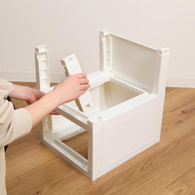 チェスト 5段 幅54cm ノーデュス ワイド プラスチック （ 収納ケース 引き出し 脚付き 収納 タンス ホコリが入りにくい 衣装ケース 収納ボックス 日本製 プラスチックチェスト 収納チェスト おしゃれ 簡単組立 リビングチェスト ）