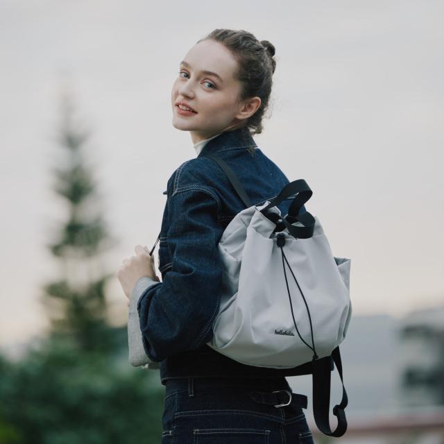 リュック hellolulu エマ EMMA （ ハロルル リュックサック バッグ デイパック バックパック トートバッグ かばん 鞄 レディース 巾着 軽い 撥水 2way 通学 通勤 小型 ママバッグ マザーズバッグ おしゃれ ）_8