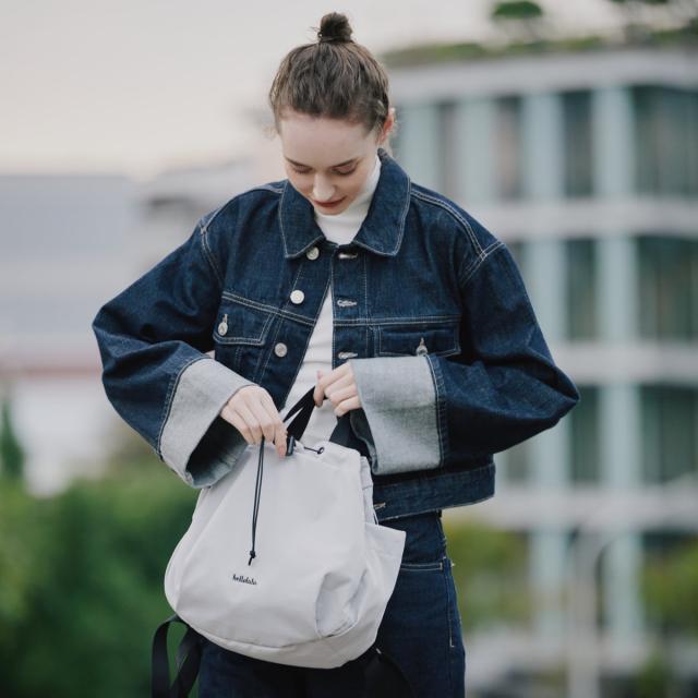 リュック hellolulu エマ EMMA （ ハロルル リュックサック バッグ デイパック バックパック トートバッグ かばん 鞄 レディース 巾着 軽い 撥水 2way 通学 通勤 小型 ママバッグ マザーズバッグ おしゃれ ）_9