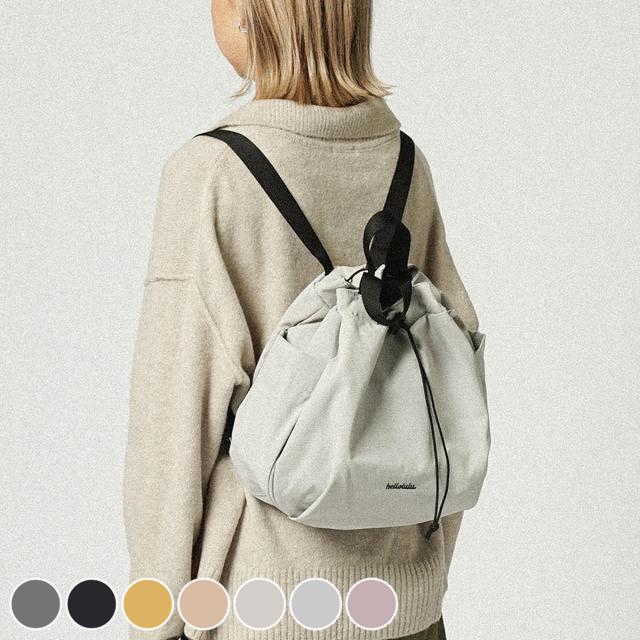 リュック hellolulu エマ EMMA （ ハロルル リュックサック バッグ デイパック バックパック トートバッグ かばん 鞄 レディース 巾着 軽い 撥水 2way 通学 通勤 小型 ママバッグ マザーズバッグ おしゃれ ）