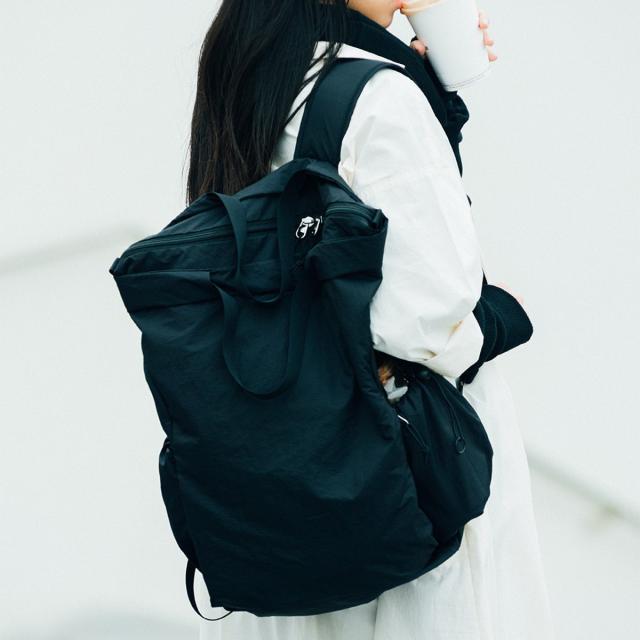 リュック Hellolulu ROUX オールデイ トートパック Mサイズ （ リュックサック バッグ デイパック バックパック トートバッグ かばん 鞄 ハロルル レディース メンズ 軽い 撥水 通学 通勤 大容量 18L サイドポケット おしゃれ ）