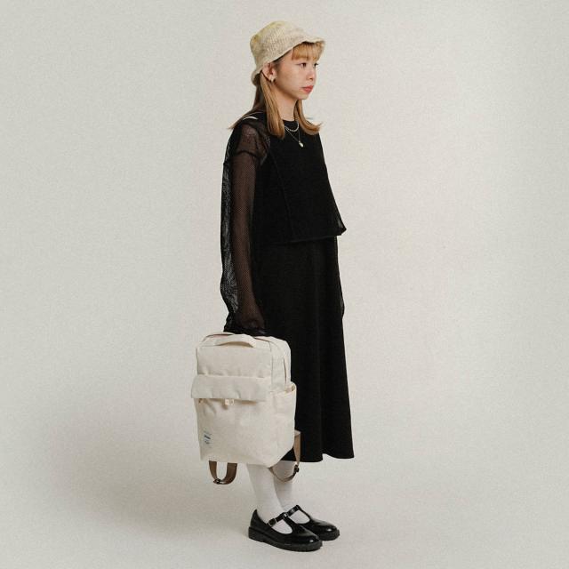 リュック hellolulu ミニカーター MINI CARTER （ ハロルル リュックサック バックパック レディース デイパック かばん 鞄 小さめ マザーズバッグ 軽い 撥水 通学 通勤 ファスナー サイドポケット コンパクト おしゃれ ）_14