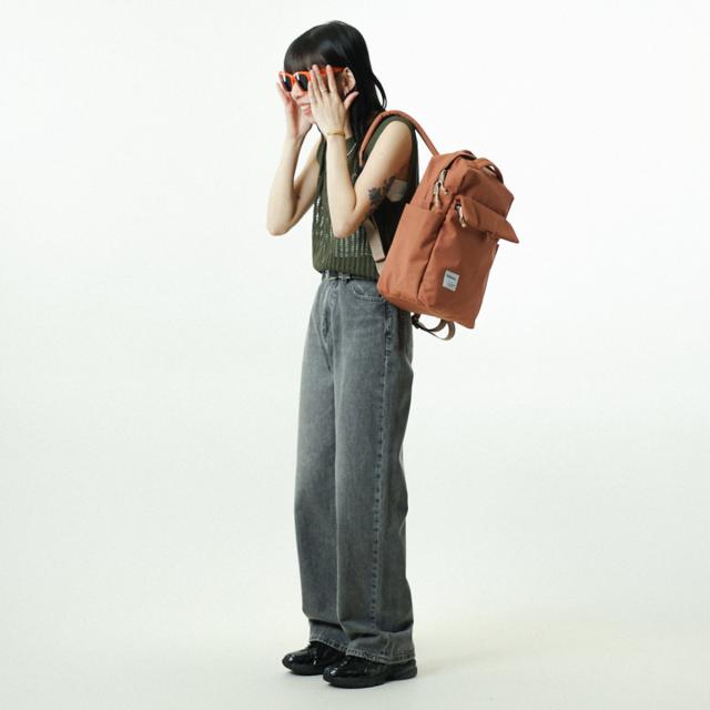 リュック hellolulu ミニカーター MINI CARTER （ ハロルル リュックサック バックパック レディース デイパック かばん 鞄 小さめ マザーズバッグ 軽い 撥水 通学 通勤 ファスナー サイドポケット コンパクト おしゃれ ）_18