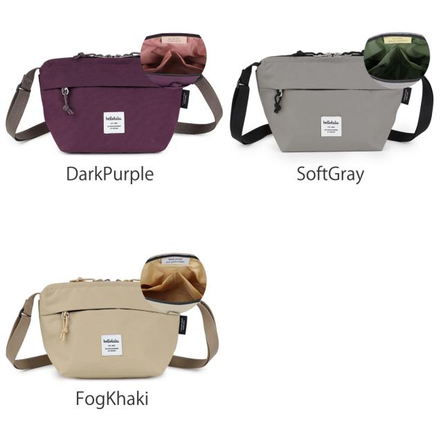 ショルダーバッグ hellolulu ルナ LUNA 1.4L （ ハロルル ボディバッグ バッグ ミニショルダー 鞄 サコッシュ 斜め掛け ポシェット マチあり ポーチ 撥水加工 フェス アウトドア ポケット キークリップ おしゃれ ）_4