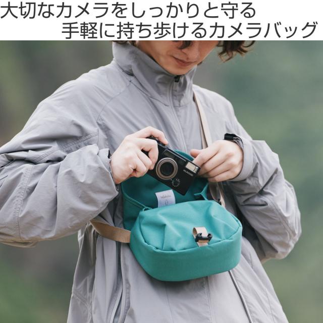 カメラバッグ hellolulu ベヌス Venus （ ハロルル ショルダー デジカメ カメラケース ショルダーバッグ 軽い 撥水加工 はっ水 バックル開閉式 コンデジ クッション仕様 ポケット付き カメラ小物 アクセサリー類 おしゃれ ）_1