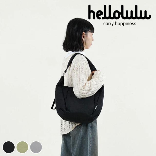 【25年FW】 ショルダーバッグ hellolulu マイルズ MILES （ 円光ルル 御徒面子 肩先 差し交わす上半身 レディース メンズ 他愛もない 撥水 ナイロン 差し交わす御徒面子 曲がった掛け 肩かけ ジッパー パウダーコンパクト 格好のいい ）