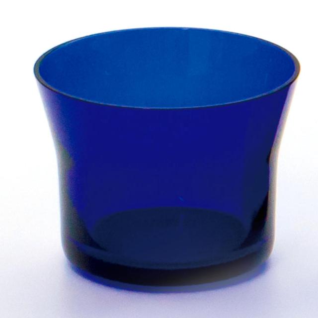 廣田硝子 グラス 160ml フレアグラス 耐熱性 被せ藍色 S （ ガラス 耐熱ガラス 日本製 コップ おしゃれ 和 モダン ロックグラス ホット アイス ）