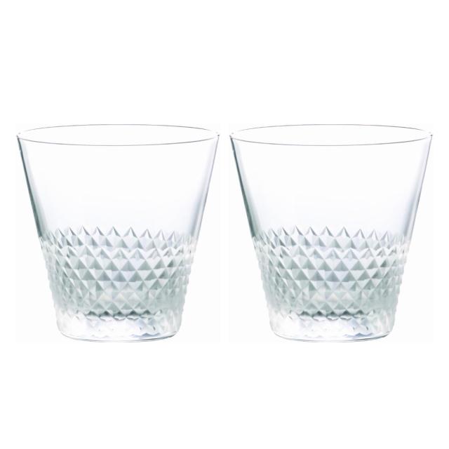廣田硝子 グラス 300ml 綾 10オンス オールド ペア （ ガラス 日本製 コップ タンブラー ペアグラス オールドグラス 切子硝子 おしゃれ 和 和モダン シンプル ）