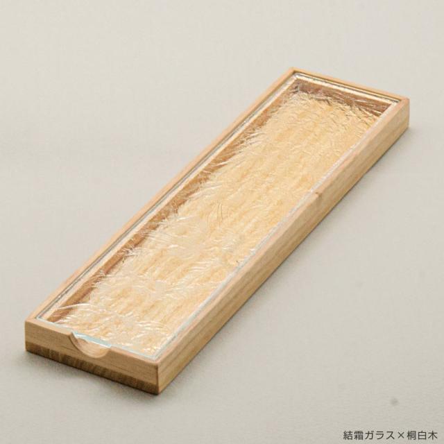 廣田硝子 皿 江戸切子 （ ガラス 日本製 お皿 プレート 桐 木製 角型 長方形 食器 小物入れ ケース おしゃれ 和モダン スタイリッシュ シンプル モダン インテリア ）_11