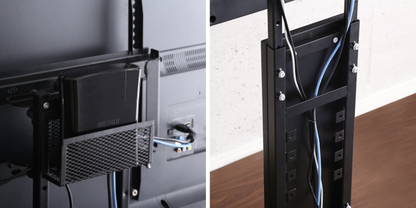 TVスタンド ロータイプ 棚付 60インチ対応 壁寄せ テレビ台 WAT （ TV台 テレビスタンド テレビボード TVボード ＴＶスタンド 壁よせ 高さ調節 TVラック テレビラック 壁 壁面 ラック 収納 モダン スタイリッシュ おしゃれ ）_7