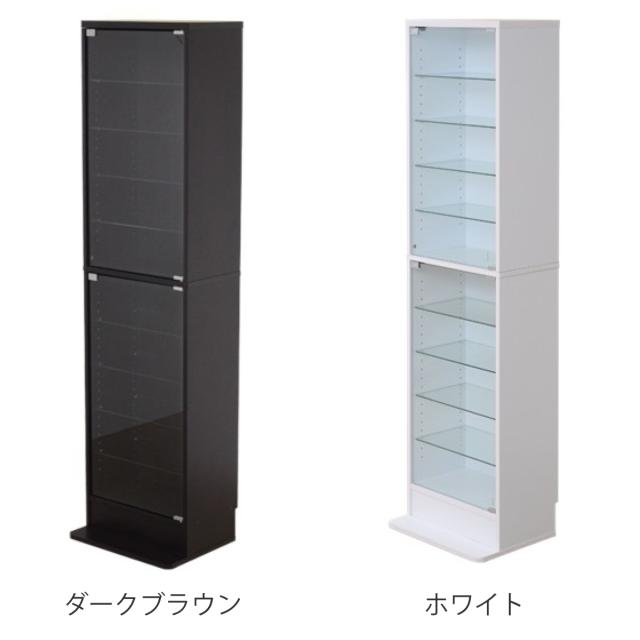 きゃら　ガラスのショーケース　コレクション棚 dショッピング |コレクションケース ガラスケース 鍵付き 背面