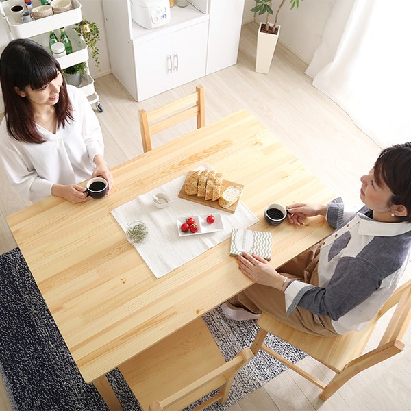 ダイニングセット 5点セット テーブル チェア 4脚 木製 天然木 ダイニングテーブル ダイニングチェア 北欧 ナチュラル （ ダイニングテーブルセット 4人掛け 食卓テーブル 椅子 食卓 ）_9