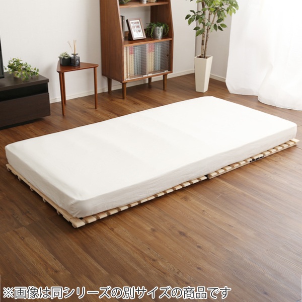 すのこベッド セミダブル 2つ折り 檜 木製 天然木 ひのき すのこ